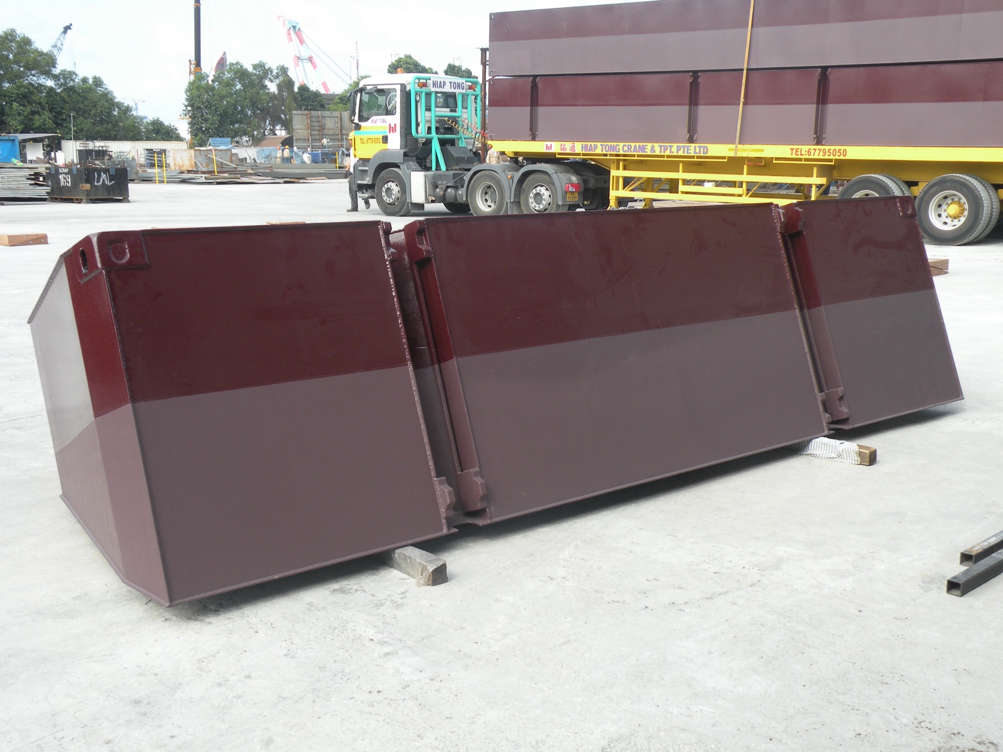 Fabricated modular steel bow sections for the Nautilus 55 hull